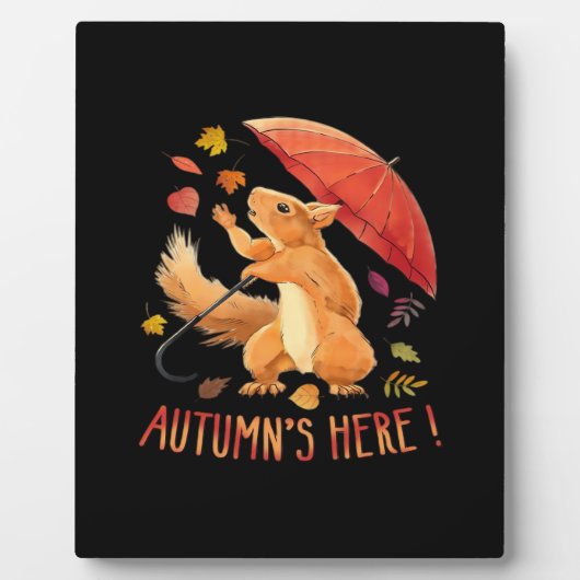 Herfst is het najaar jongens fotoplaat (Voorkant)