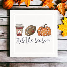Herfst Is het Seizoen Aangepaste Voetbal Pompoen K