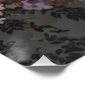 Herfst is hier bloemenvenster typografie kunst perfect poster (Hoek)