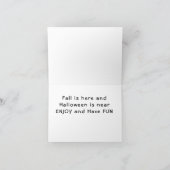 HERFST IS HIER EN "HALLOWEEN" IS IN DE BUURT KAART (Binnen)