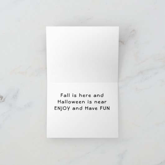 HERFST IS HIER EN "HALLOWEEN" IS IN DE BUURT KAART (Binnen)