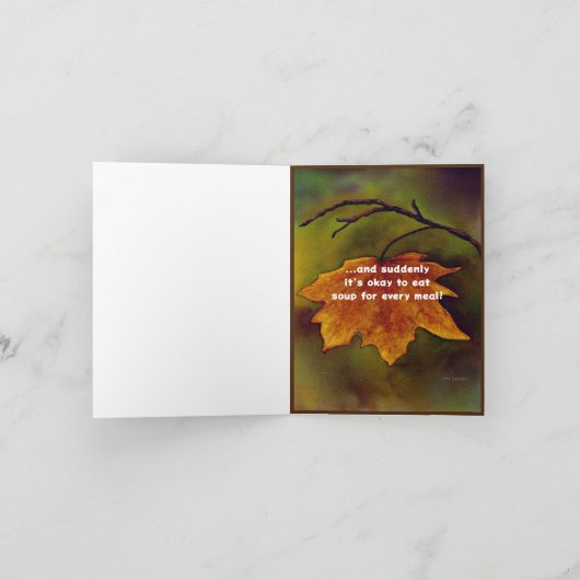 Herfst is hier, en soep ook kaart (Binnen)
