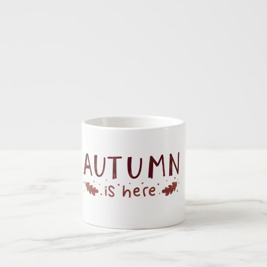 Herfst Is Hier Minimalistische Herfst Mok (Voorkant)
