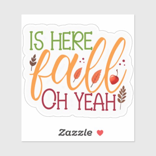 Herfst is hier sticker (Vel)