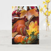 **HERFST IS HOREN - BIRTHDAAG IS NORM** HAPPY BIRT KAART (Gele Bloem)