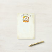Herfst is in de Air Squirrel & Pumpkins Post-it® Notes (Op bureau)
