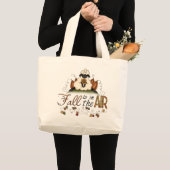 "Herfst is in de lucht" Autumn Sheep Canvas tas (Voorkant (product))