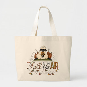 "Herfst is in de lucht" Autumn Sheep Canvas tas