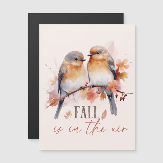 Herfst is in de lucht - Schattigee vogels en herfs (Voorkant / Achterkant)