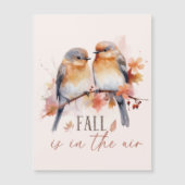 Herfst is in de lucht - Schattigee vogels en herfs (Voorkant)