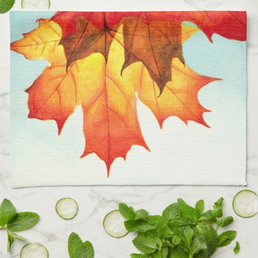 Herfst is in de lucht! theedoek (Gevouwen)