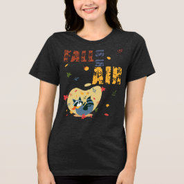 Herfst Is in De Lucht Wasbeer Herfst Tri-Blend Shirt