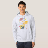 Herfst is in lucht met swingende wasbeer hoodie (Voorkant volledig)