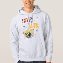 Herfst is in lucht met swingende wasbeer