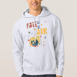 Herfst is in lucht met swingende wasbeer hoodie