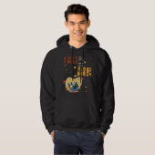 Herfst is in lucht met swingende wasbeer hoodie (Voorkant volledig)