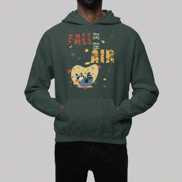 Herfst is in lucht met swingende wasbeer hoodie