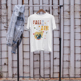 Herfst is in lucht met swingende wasbeer t-shirt