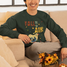 Herfst is in lucht met swingende wasbeer trui