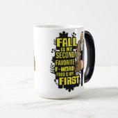 Herfst is mijn 2 favoriete F Word Funny Thanksgivi Magische Mok (Voorkant rechts)