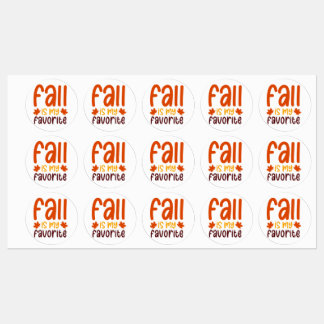 Herfst Is Mijn Favoriet - Gezellige Herfst Citaat Labels