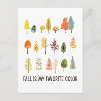 Herfst is mijn favoriete kleur briefkaart