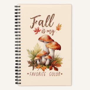 Herfst is mijn favoriete kleur - champignons en bl notitieboek