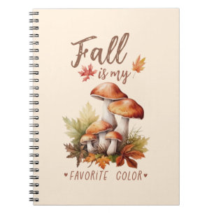 Herfst is mijn favoriete kleur - champignons en bl notitieboek