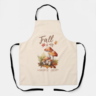 Herfst is mijn favoriete kleur - champignons en bl schort