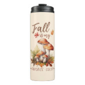 Herfst is mijn favoriete kleur - champignons en bl thermosbeker (Voorkant)