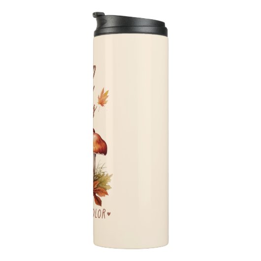 Herfst is mijn favoriete kleur - champignons en bl thermosbeker (Geroteerd rechts)