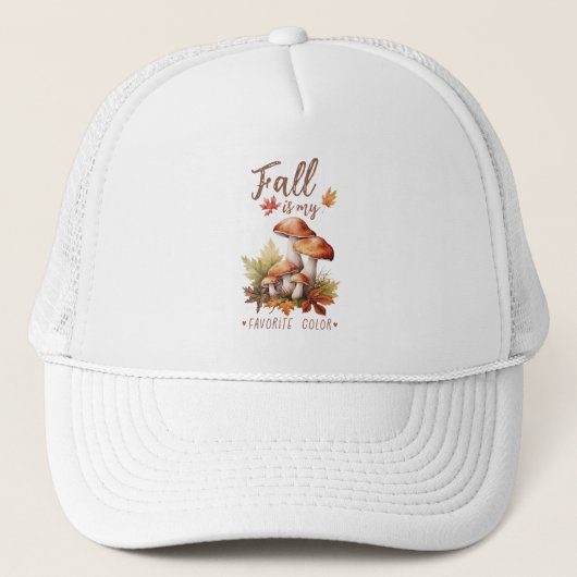 Herfst is mijn favoriete kleur - champignons en bl trucker pet (Voorkant)