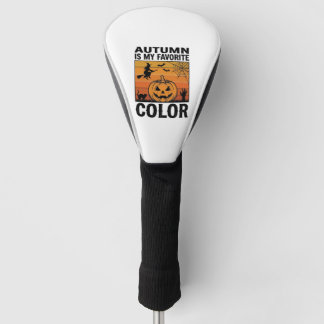 Herfst Is Mijn Favoriete Kleur Halloween Pompoen D Golfheadcover