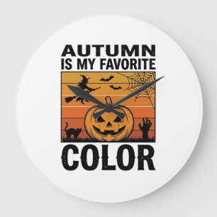 Herfst Is Mijn Favoriete Kleur Halloween Pompoen D Grote Klok