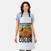 Herfst Is Mijn Favoriete Kleur Halloween Pompoen D Schort (Gedragen)