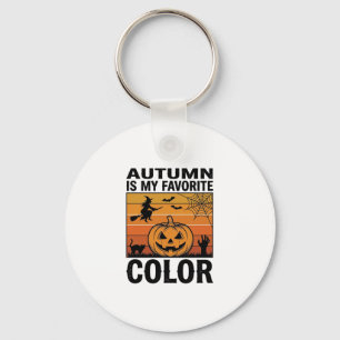 Herfst Is Mijn Favoriete Kleur Halloween Pompoen D Sleutelhanger