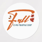 Herfst Is Mijn Favoriete Kleur – Herbst Esthetisch Labels (Design 2)