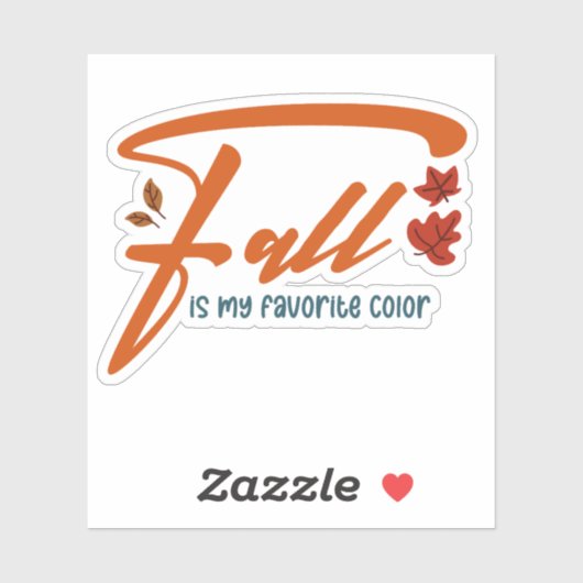 Herfst Is Mijn Favoriete Kleur – Herfst Esthetisch Sticker (Vel)
