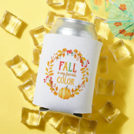 Herfst is mijn favoriete kleur Herfstbladeren kran Blikjeskoeler