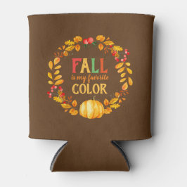 Herfst is mijn favoriete kleur Herfstbladeren Pomp Blikjeskoeler