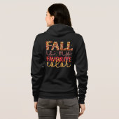 Herfst is mijn favoriete kleur herfstbladeren prin hoodie (Achterkant volledig)
