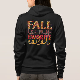 Herfst is mijn favoriete kleur herfstbladeren prin hoodie