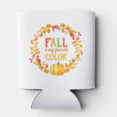 Herfst is mijn favoriete kleur in het najaar van d blikjeskoeler (Achterkant)