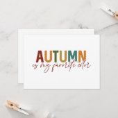Herfst is mijn favoriete kleur kaart (Voorkant / Achterkant in situ)