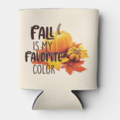 Herfst is mijn favoriete kleur - pompoenen en blad blikjeskoeler (Voorkant)