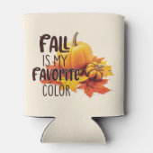 Herfst is mijn favoriete kleur - pompoenen en blad blikjeskoeler (Achterkant)