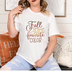 Herfst is mijn favoriete kleur Schattige herfstshi T-shirt