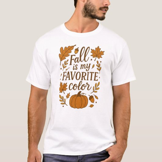 Herfst is mijn favoriete kleur t-shirt (Voorkant)