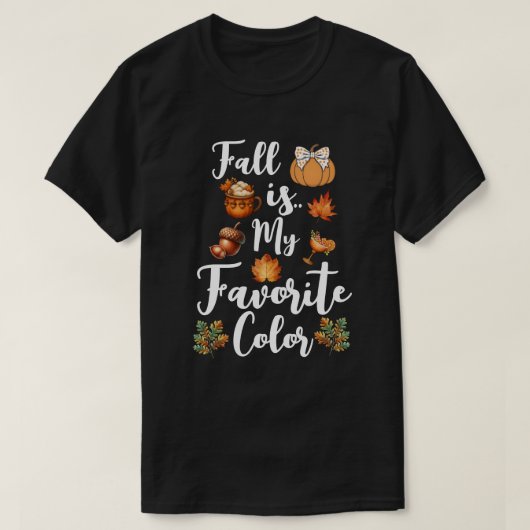 Herfst is mijn favoriete kleur t-shirt (Design voorkant)