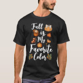 Herfst is mijn favoriete kleur t-shirt (Voorkant)